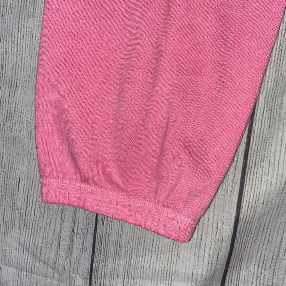 Justice pink sweatpants w/rhinestones size 10 girl